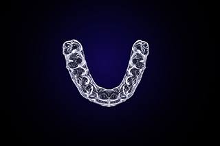 Clear aligner for Invisalign in Fort Worth. 